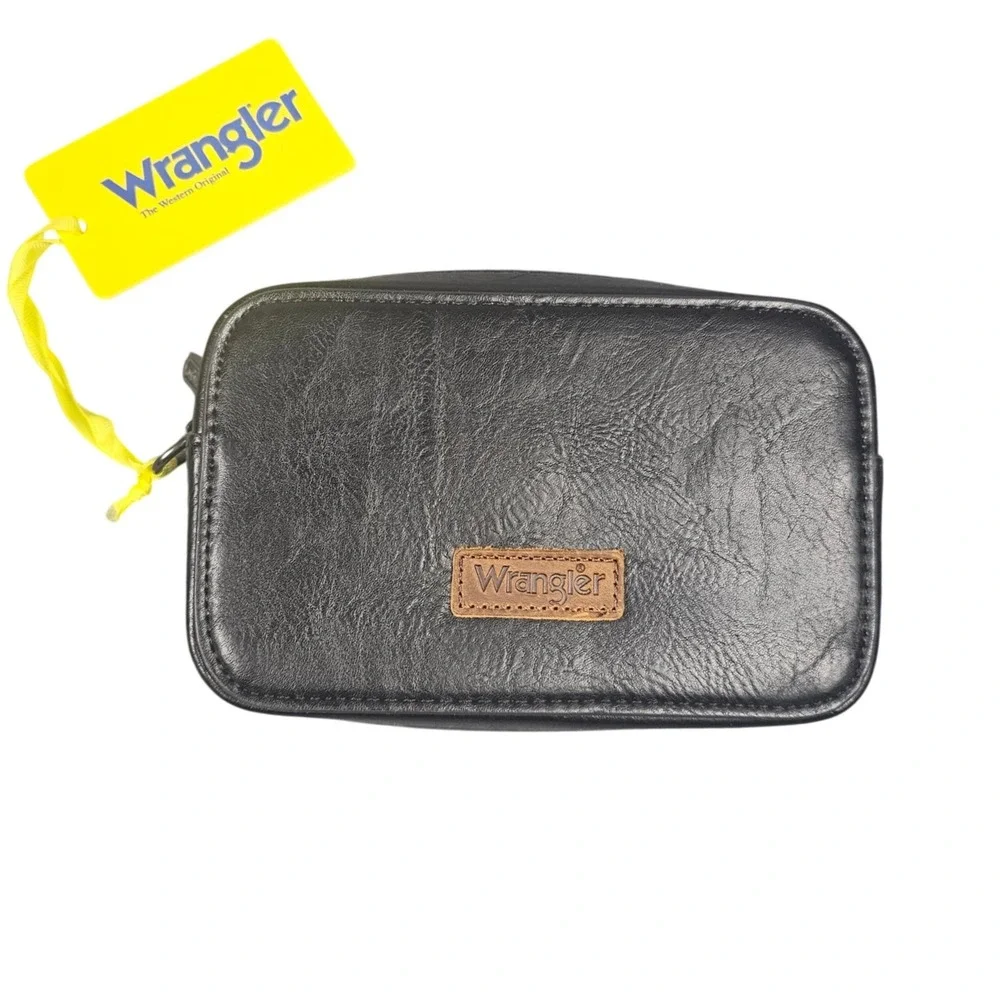 Wrangler Black Crossbody Bag Purse with Strap Shoulder Country Western Rodeo NWT